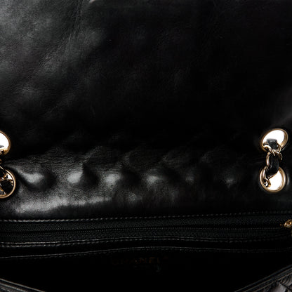Chanel Lambskin Quilted Valentine Charms Medium Single Flap Black 12 of 12