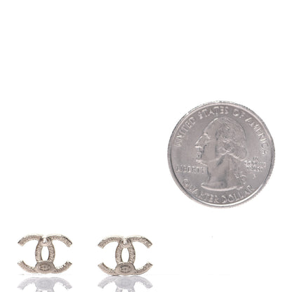 Chanel Pearl Crystal CC Earrings Gold 2 of 6