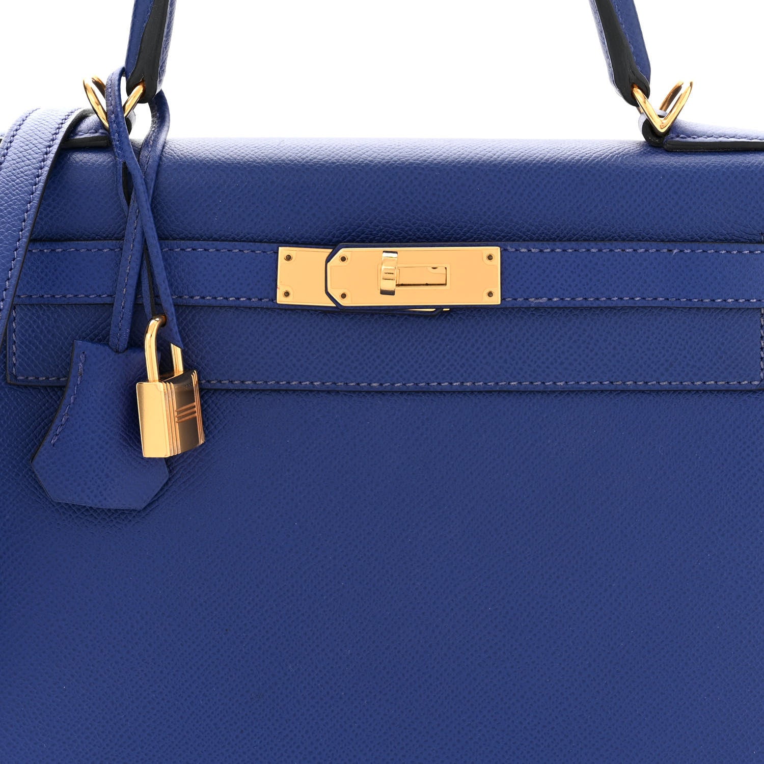Hermes Epsom Kelly Sellier 28 Bleu Electrique 8 of 10
