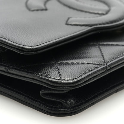 Chanel Goatskin Quilted Timeless CC Wallet On Chain WOC Black 8 of 9