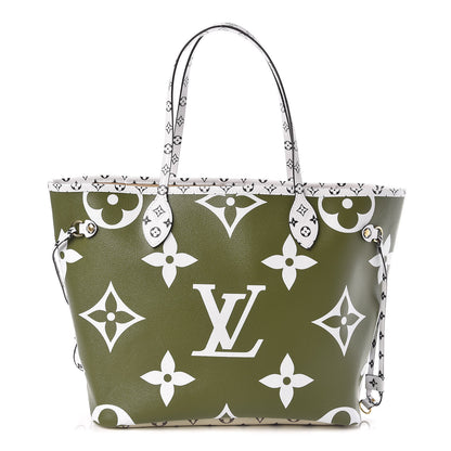 Louis Vuitton Monogram Giant Neverfull MM Kaki 3 of 11