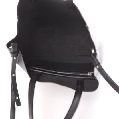 Celine Grained Calfskin Small Vertical Cabas Black 6 of 8