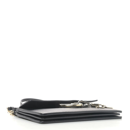 Chloe Calfskin Suede Mini Chain Faye Shoulder Bag Black 3 of 9