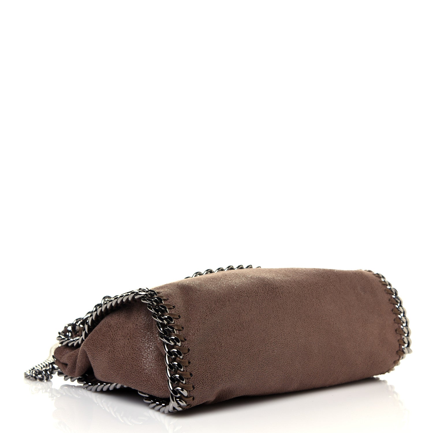 Stella McCartney Shaggy Deer Mini Falabella Fold Over Tote Taupe 5 of 10