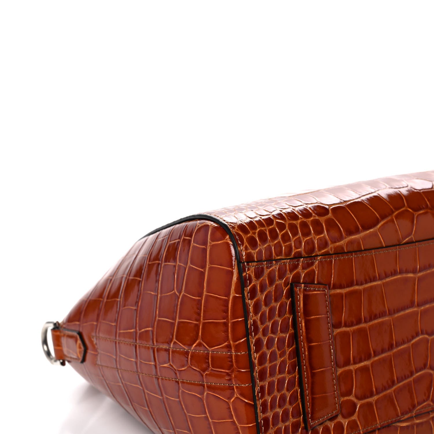 Givenchy Calfskin Crocodile Embossed Small Antigona Cognac 9 of 12
