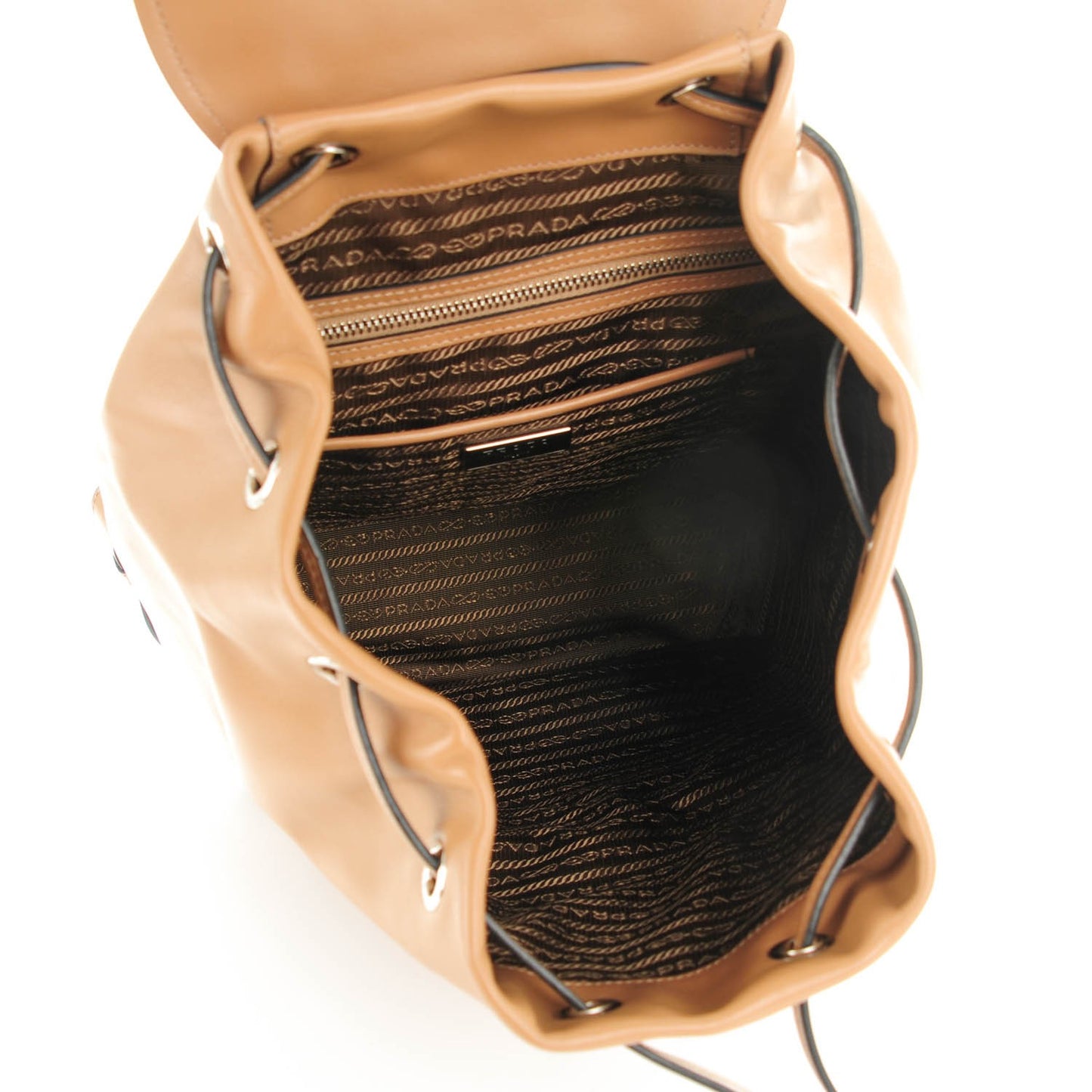 Soft Calf Cinch Backpack Caramel