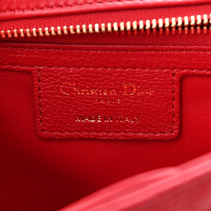 Christian Dior Calfskin Cannage Medium Caro Bag Red 6 of 10