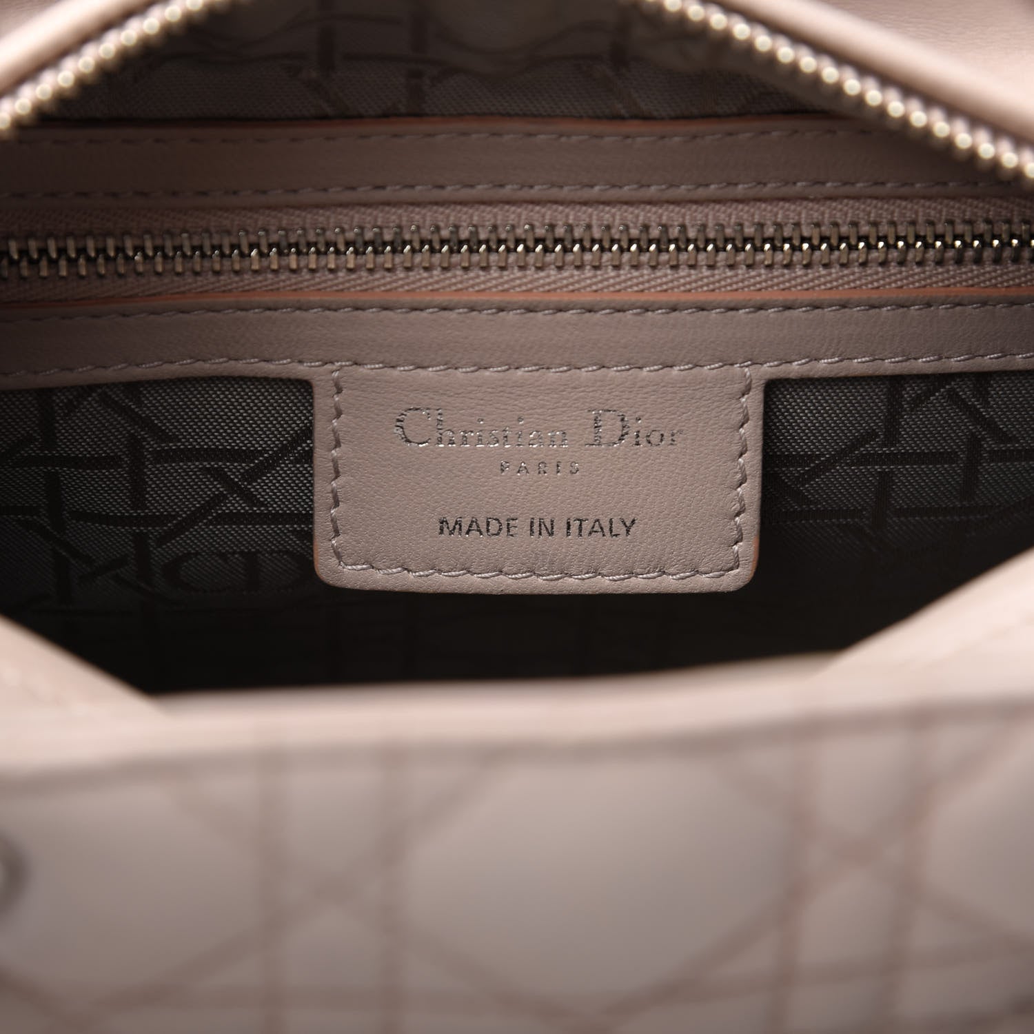 Christian Dior Lambskin Cannage Medium Lady Dior Light Pink 8 of 11