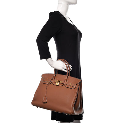 Hermes Togo Birkin 35 Gold 2 of 32