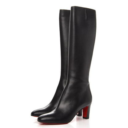 Christian Louboutin Calfskin Stefy Botte 70 Tall Boots 37.5 Black 2 of 8