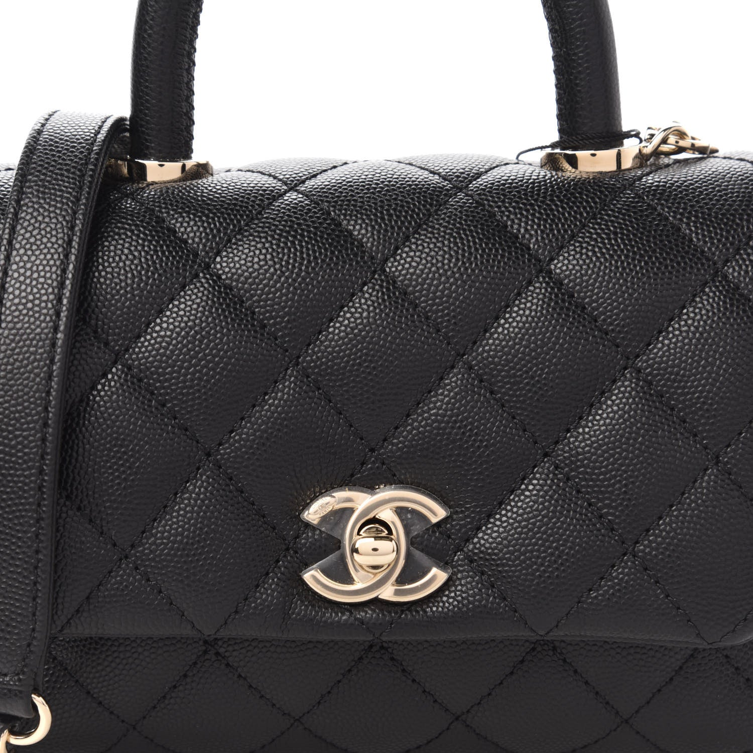 Chanel Caviar Quilted Extra Mini Coco Handle Flap Black 10 of 10