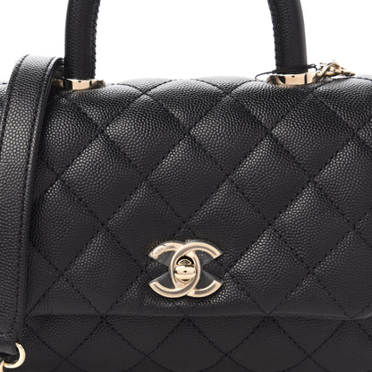 Chanel Caviar Quilted Extra Mini Coco Handle Flap Black 10 of 10