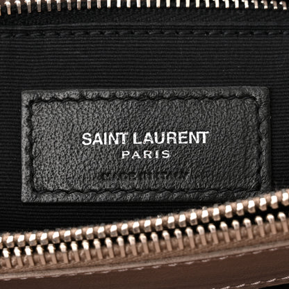 Saint Laurent Calfskin Y Quilted Monogram Medium Loulou Chain Satchel Rose Antic 6 of 12