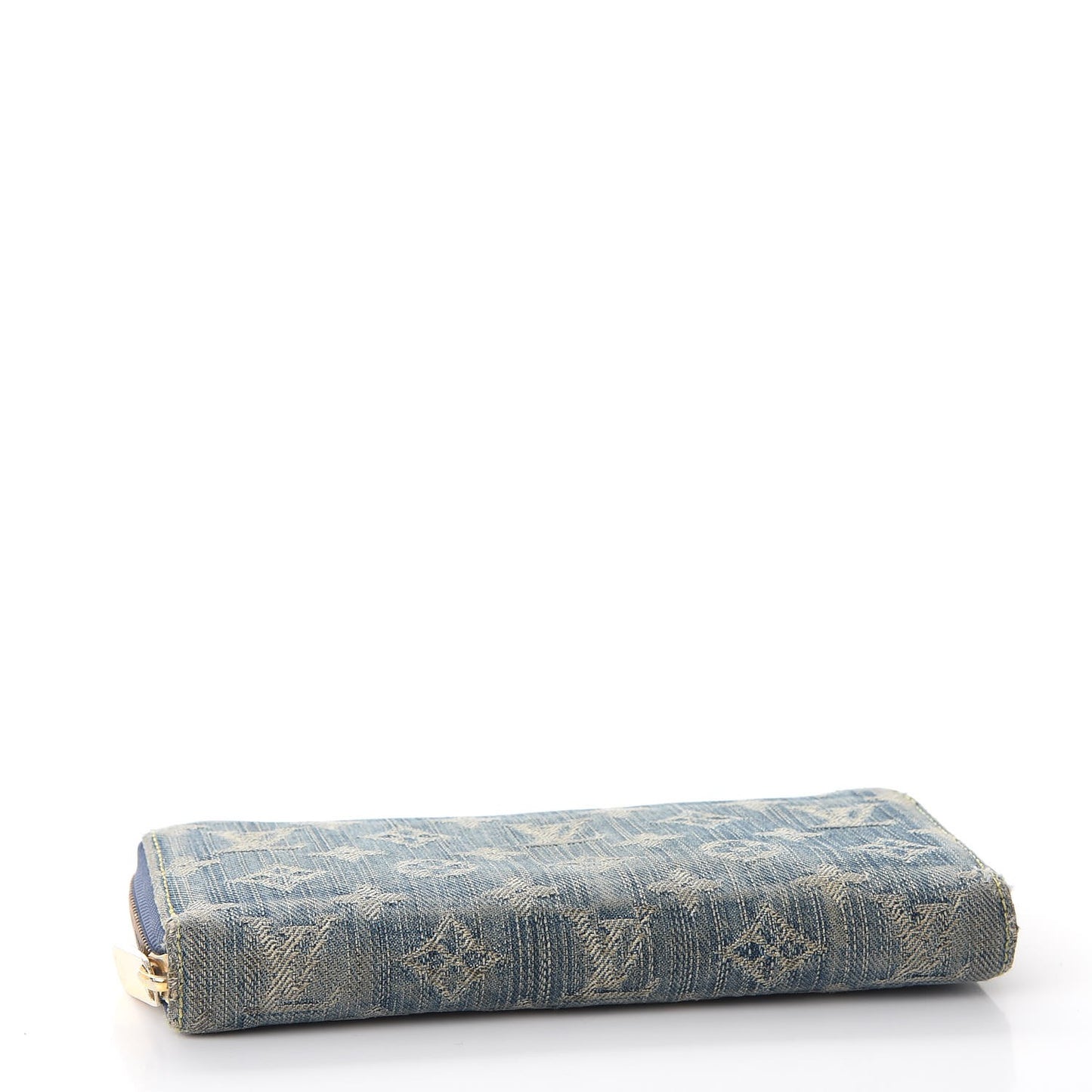 Monogram Denim Zippy Wallet Blue