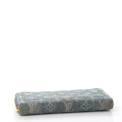 Louis Vuitton Monogram Denim Zippy Wallet Blue 4 of 17