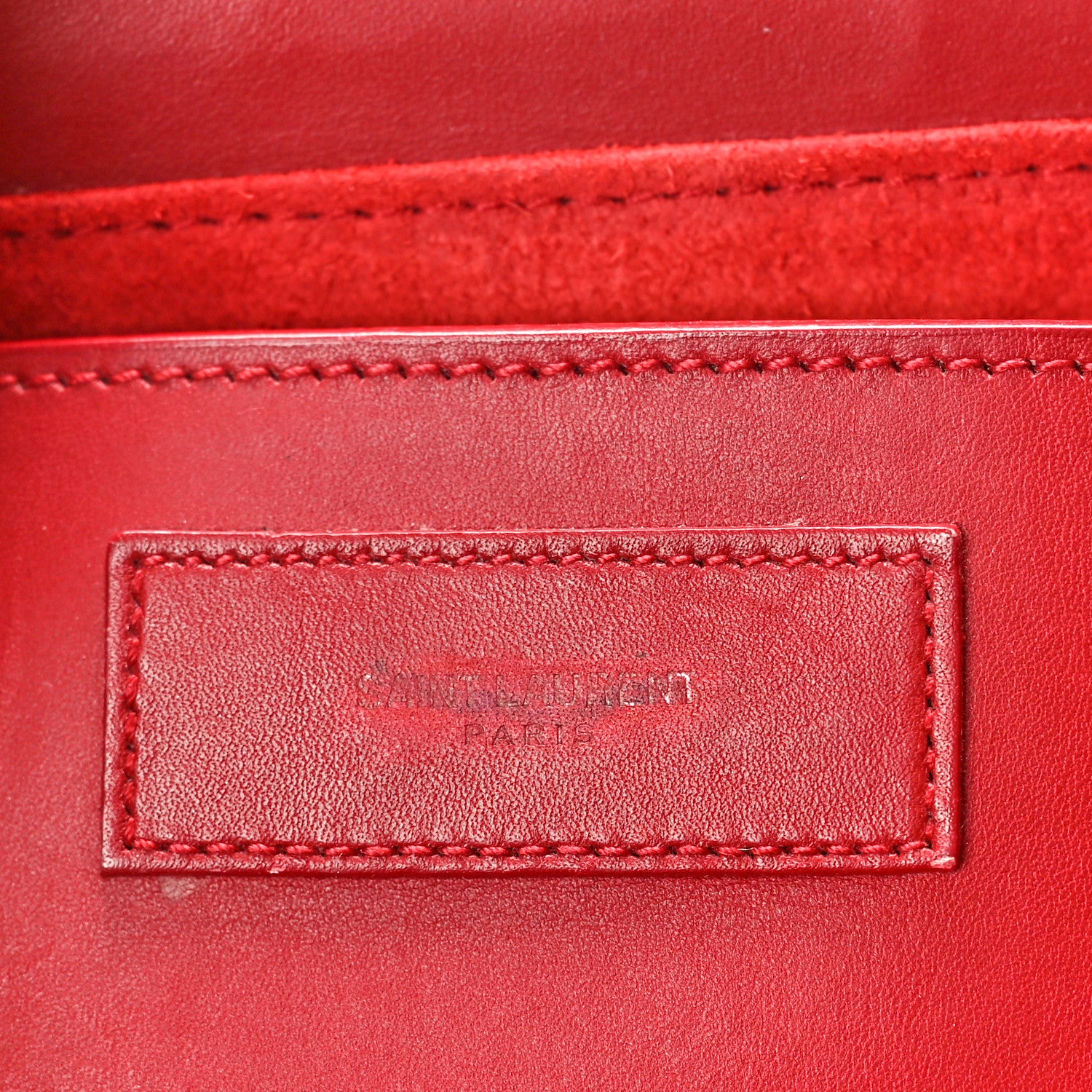 Saint Laurent Calfskin Small Classic Lulu Bag Red 6 of 11