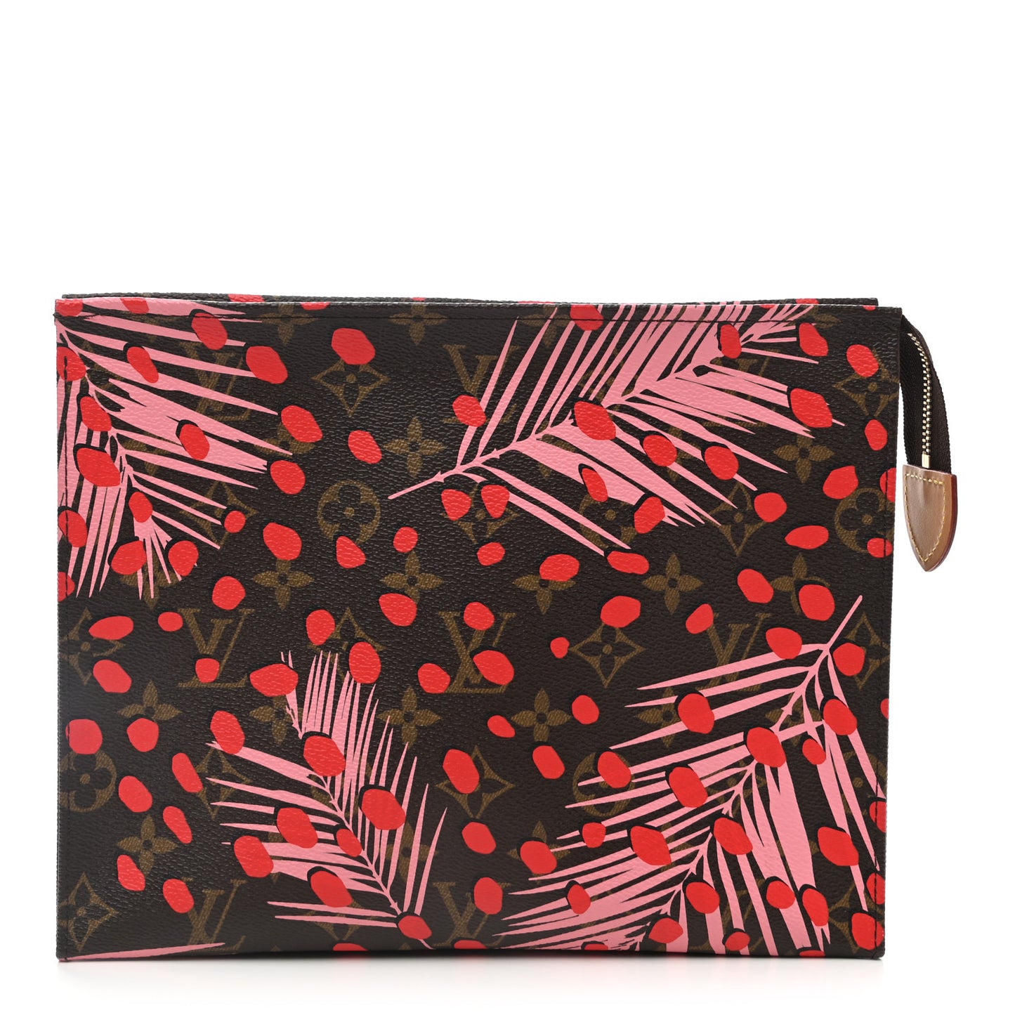 Monogram Jungle Dots Toiletry Pouch 26 Sugar Pink Poppy