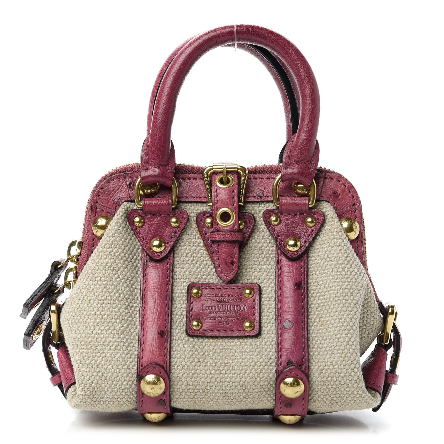 Louis Vuitton Toile Ostrich Trianon Sac de Nuit PM Lilac 1 of 9