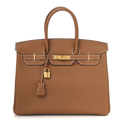 Hermes Togo Birkin 35 Gold 1 of 13