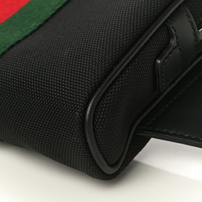 Gucci Canvas Web Slim Belt Bag Black 10 of 11