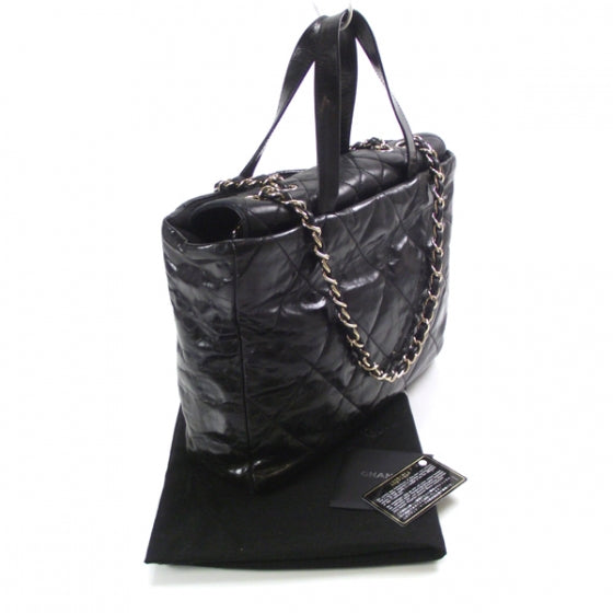 Glazed Calfskin Portobello Black