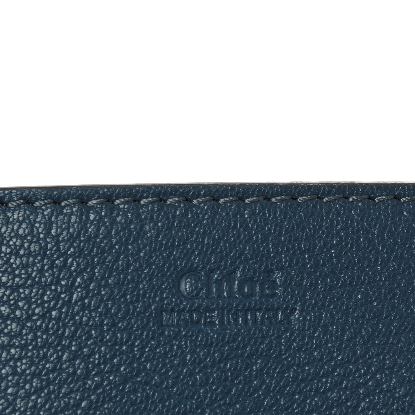 Grained Lambskin Drew Shoulder Bag Denim Blue
