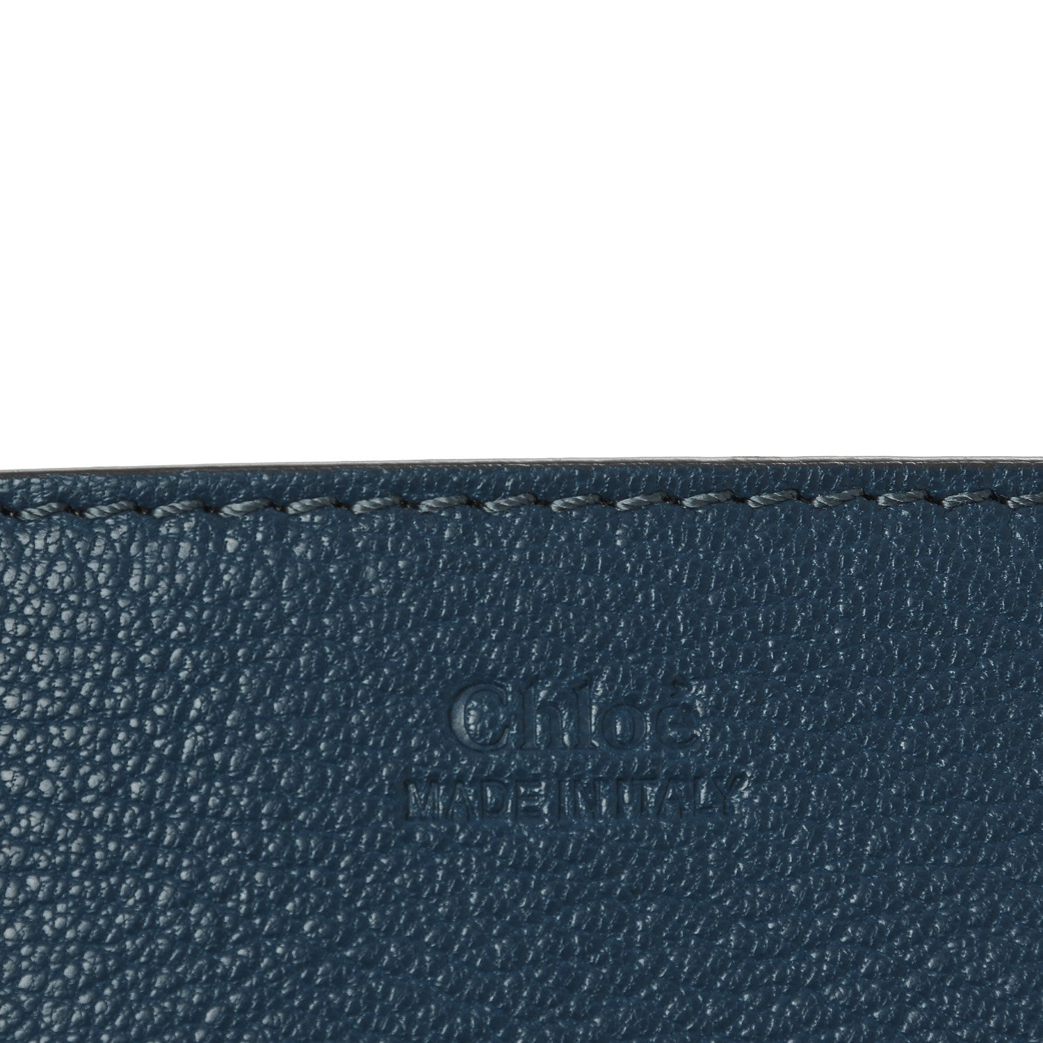 Chloe Grained Lambskin Drew Shoulder Bag Denim Blue 7 of 8