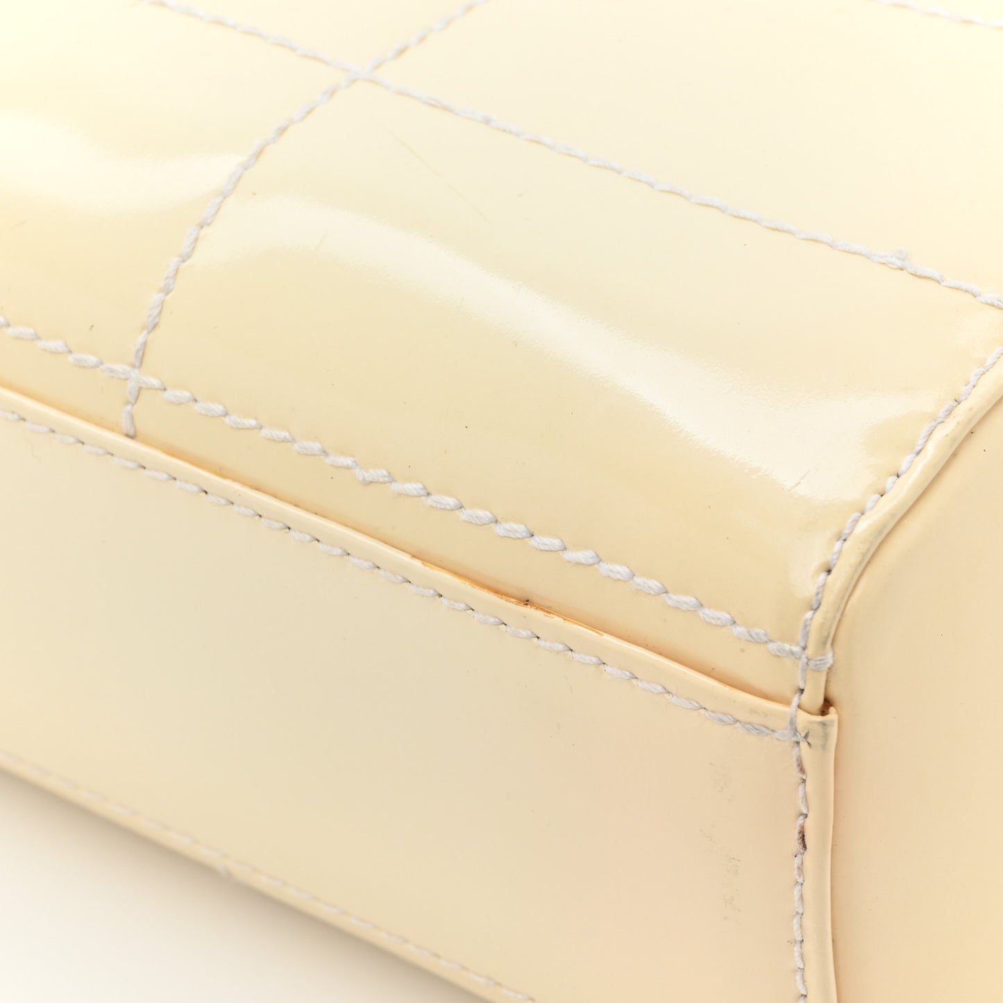 Patent Chocolate Bar Camera Bag White