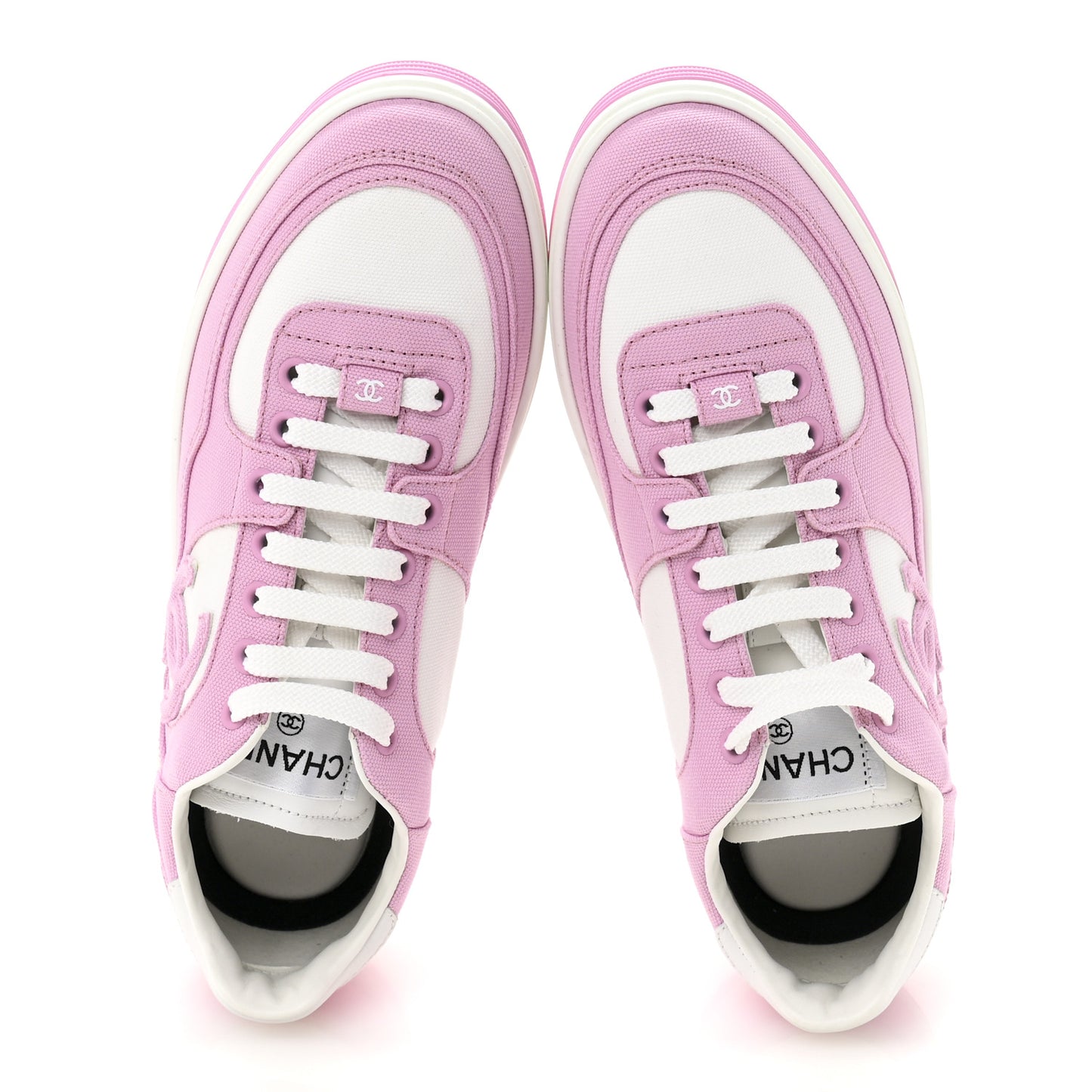 Cotton Sneakers 38.5 Pink White