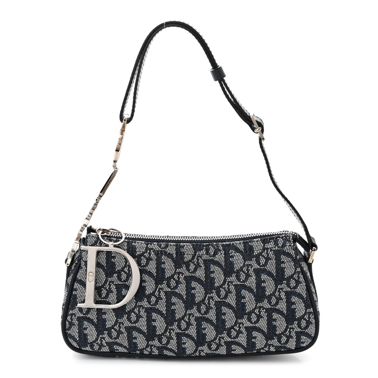 Christian Dior Monogram Shoulder Bag Pochette Blue 1 of 10