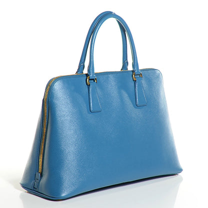 Prada Saffiano Lux Large Promenade Tote Cobalto 3 of 10