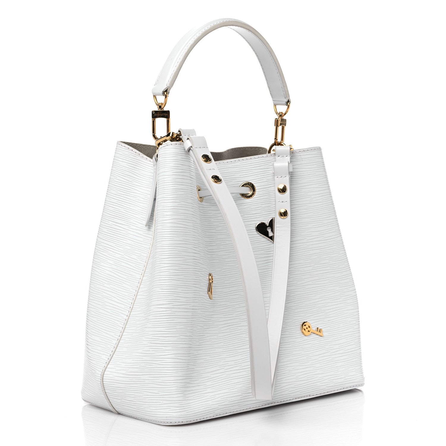 Louis Vuitton Epi Love Lock NeoNoe White 3 of 9