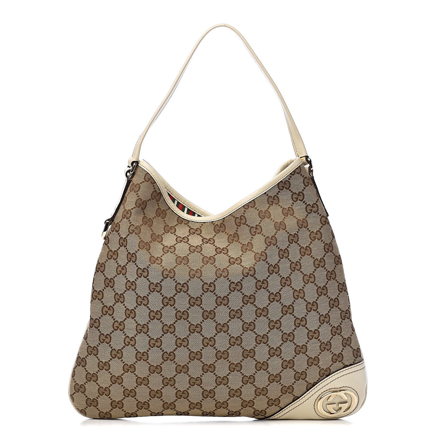 Monogram Medium New Britt Hobo Off White