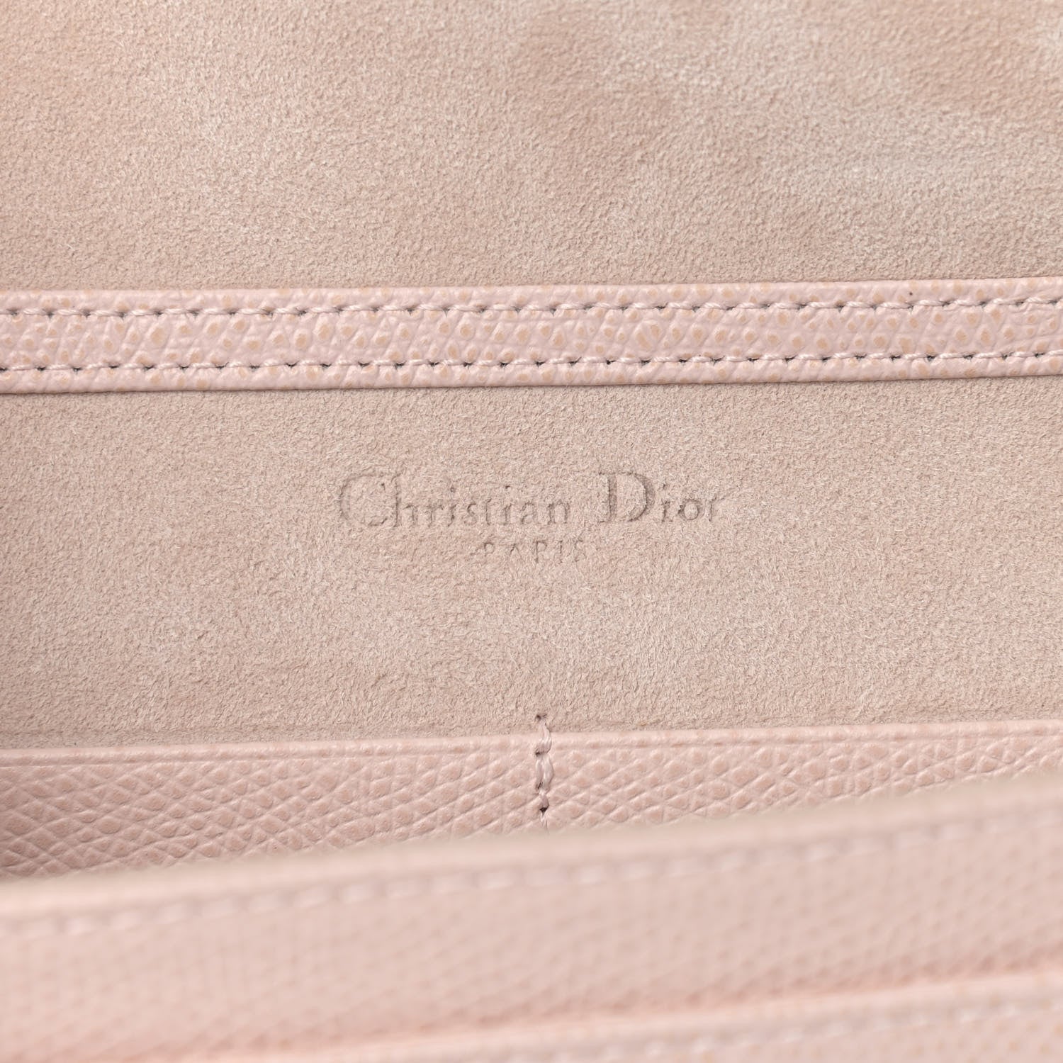 Christian Dior Grained Calfskin Diorama Wallet on Chain Pouch Rose Poudre 5 of 11