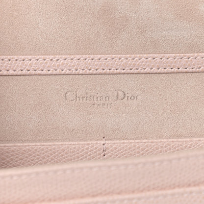 Christian Dior Grained Calfskin Diorama Wallet on Chain Pouch Rose Poudre 5 of 11
