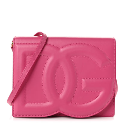 Dolce & Gabbana Calfskin DG Logo Flap Crossbody Bag Glicine 1 of 9