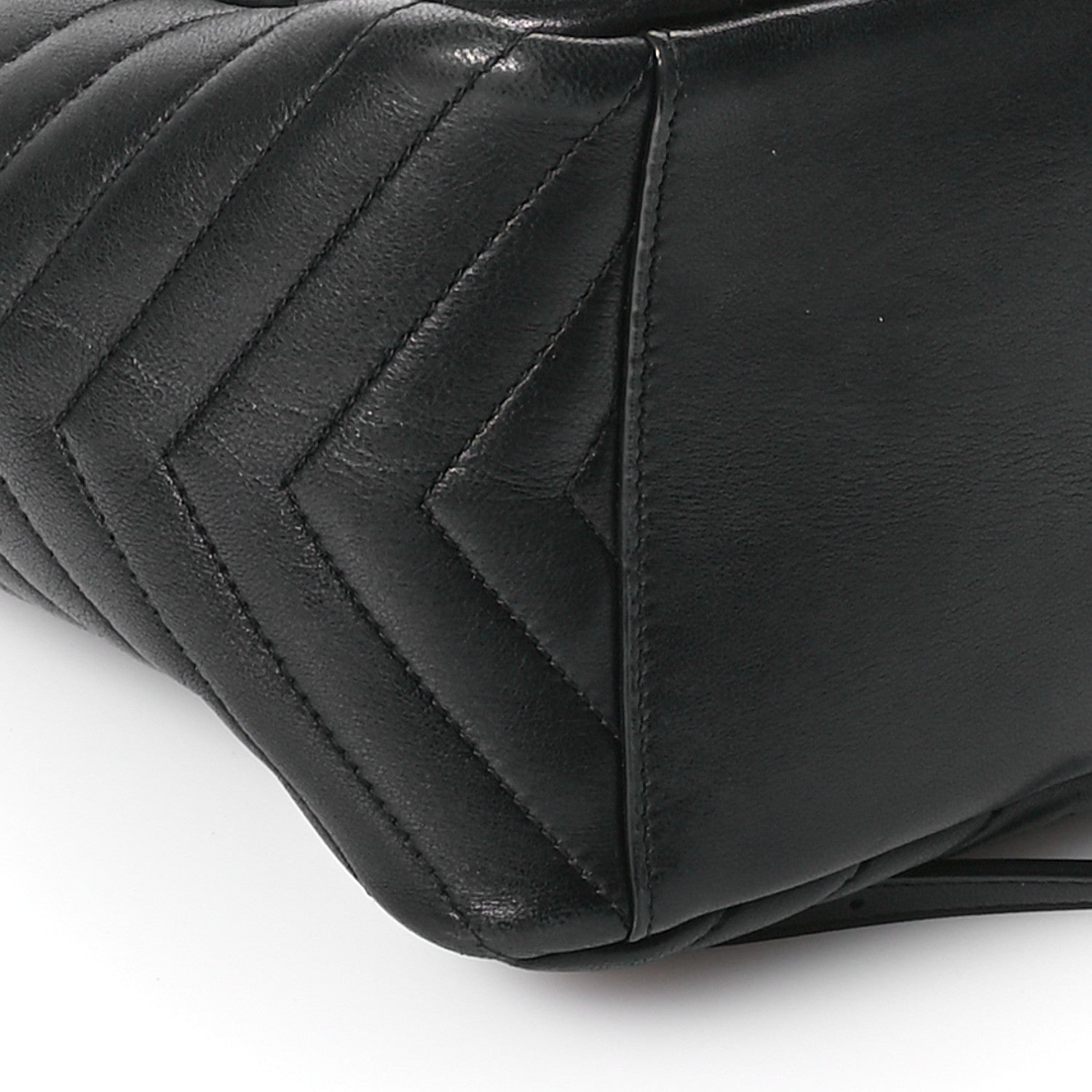 Saint Laurent Lambskin Matelasse Monogram Joe Backpack Black