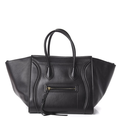 Celine Supple Calfskin Medium Phantom Luggage Black 1 of 8