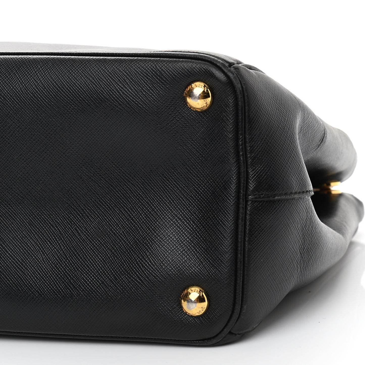 Saffiano Small Galleria Double Zip Tote Black