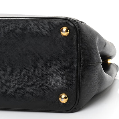Prada Saffiano Small Galleria Double Zip Tote Black 12 of 13