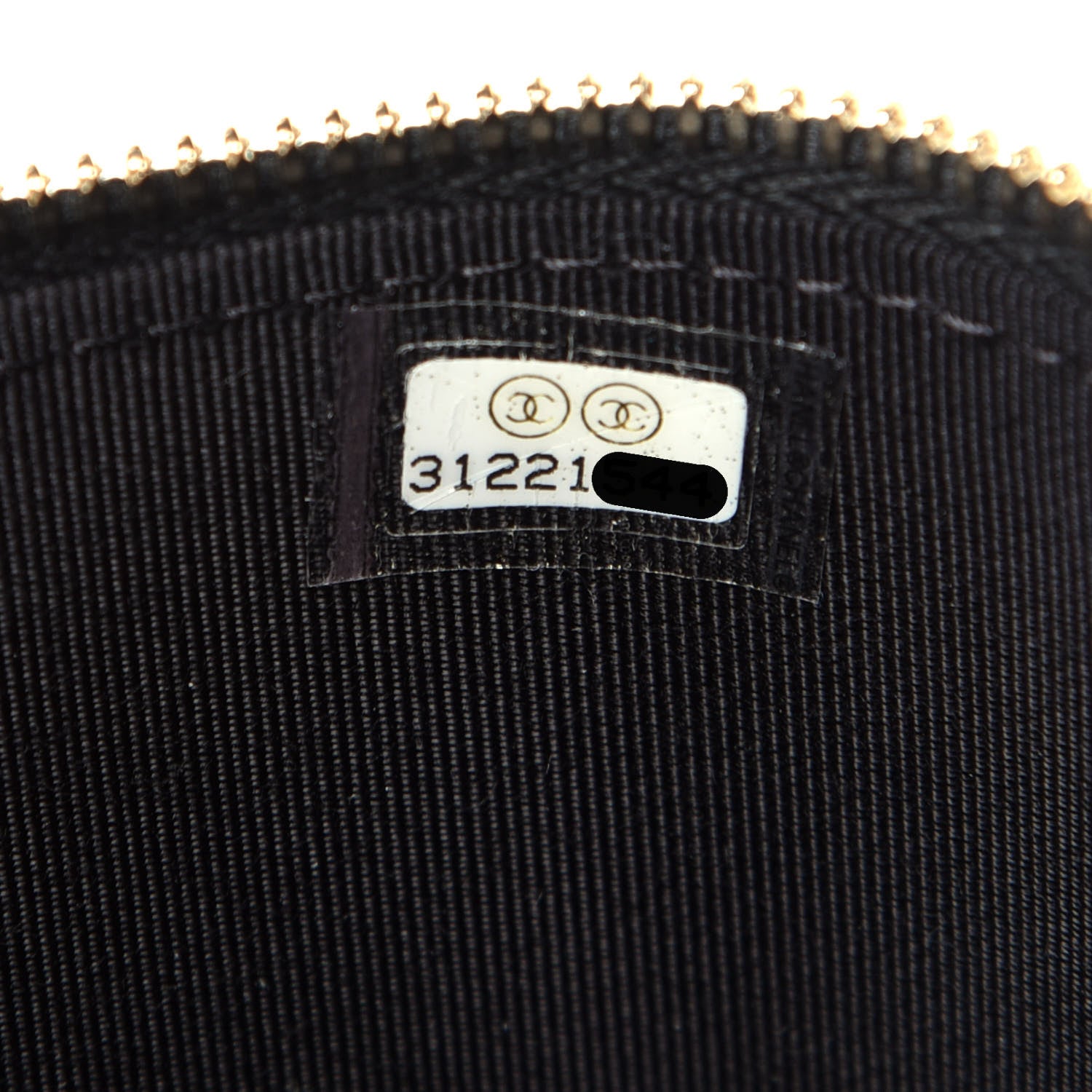 Chanel Lambskin Camellia Embossed Mini Vanity Case With Chain Black 7 of 10