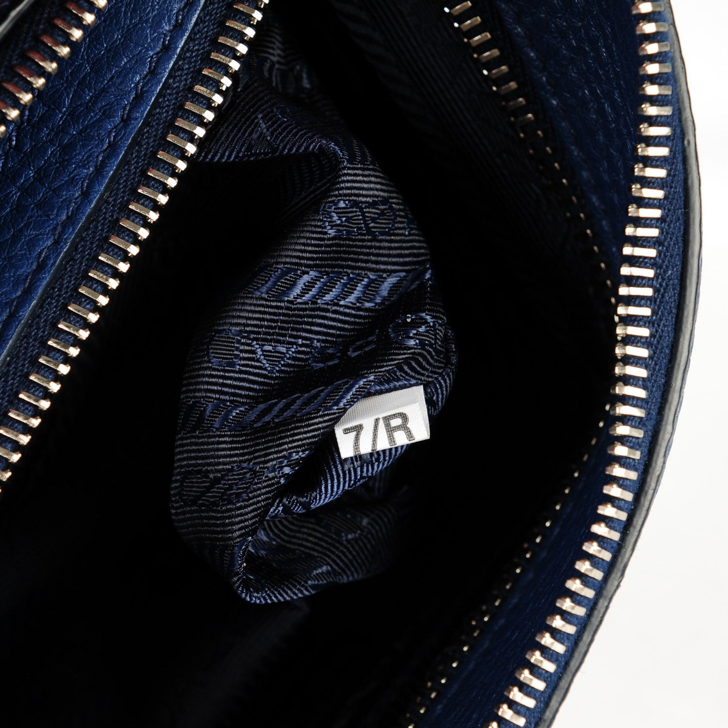 Prada Vitello Daino Shoulder Bag Bleuette 7 of 7