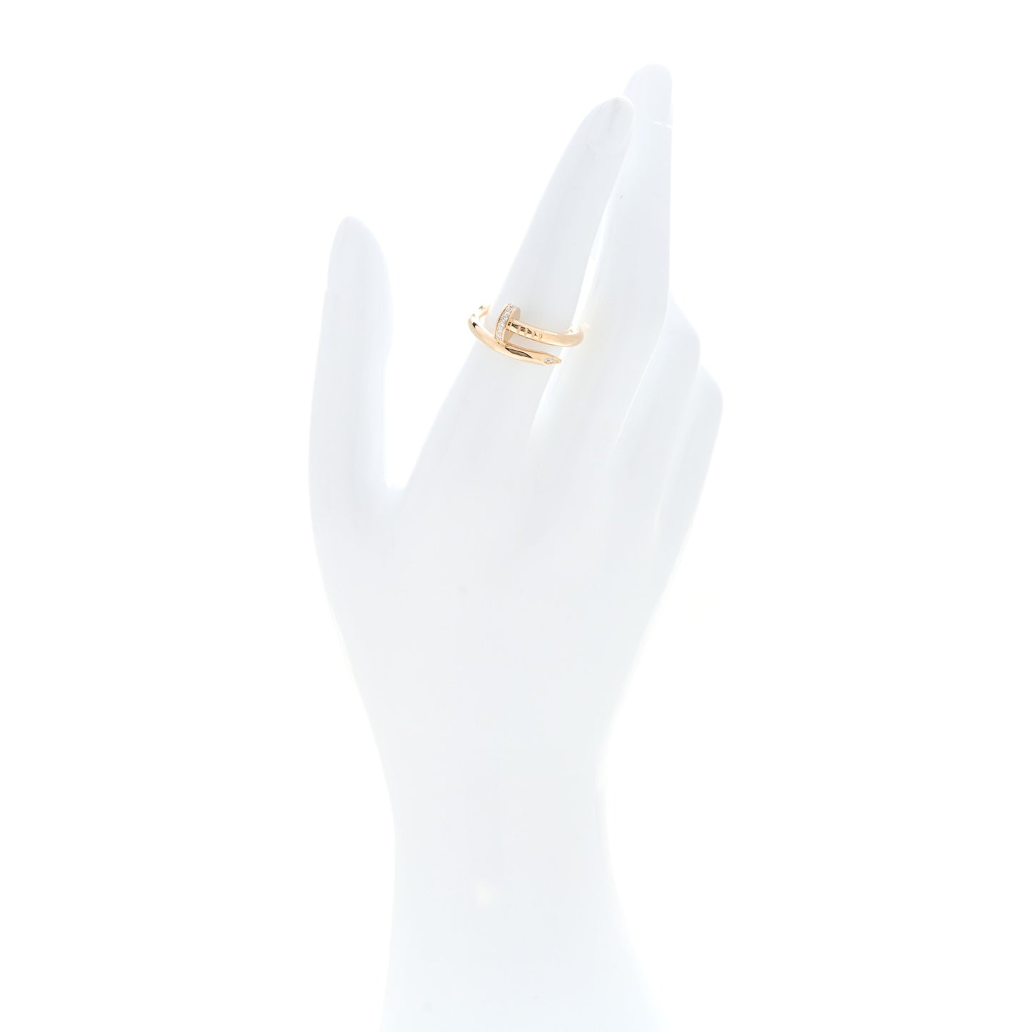 18K Yellow Gold Diamond Juste Un Clou Ring 54 7