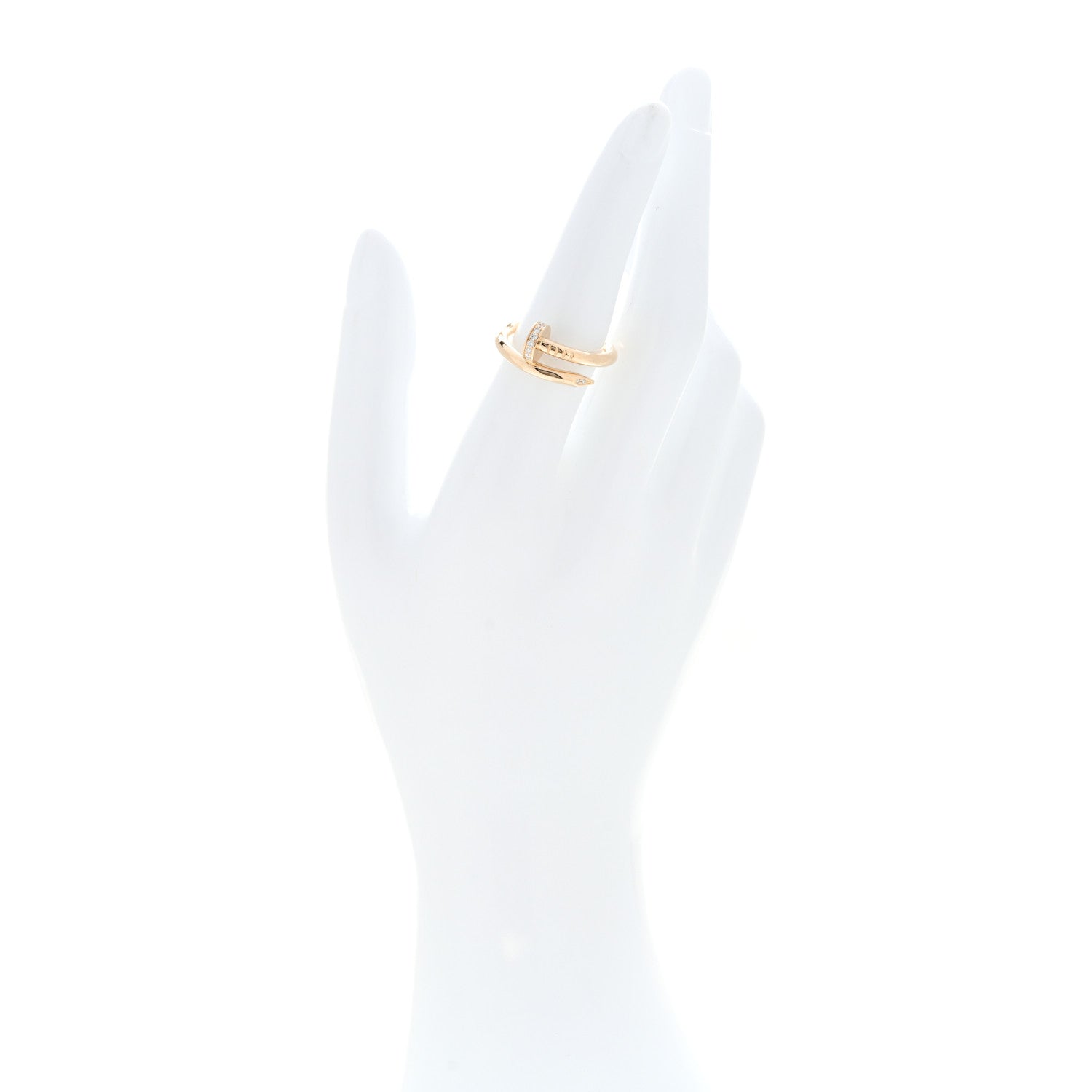 Cartier 18K Yellow Gold Diamond Juste Un Clou Ring 54 7 2 of 4