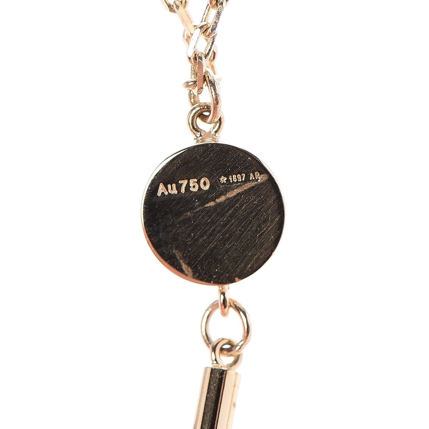 18K Yellow Gold Cross Pendant Necklace