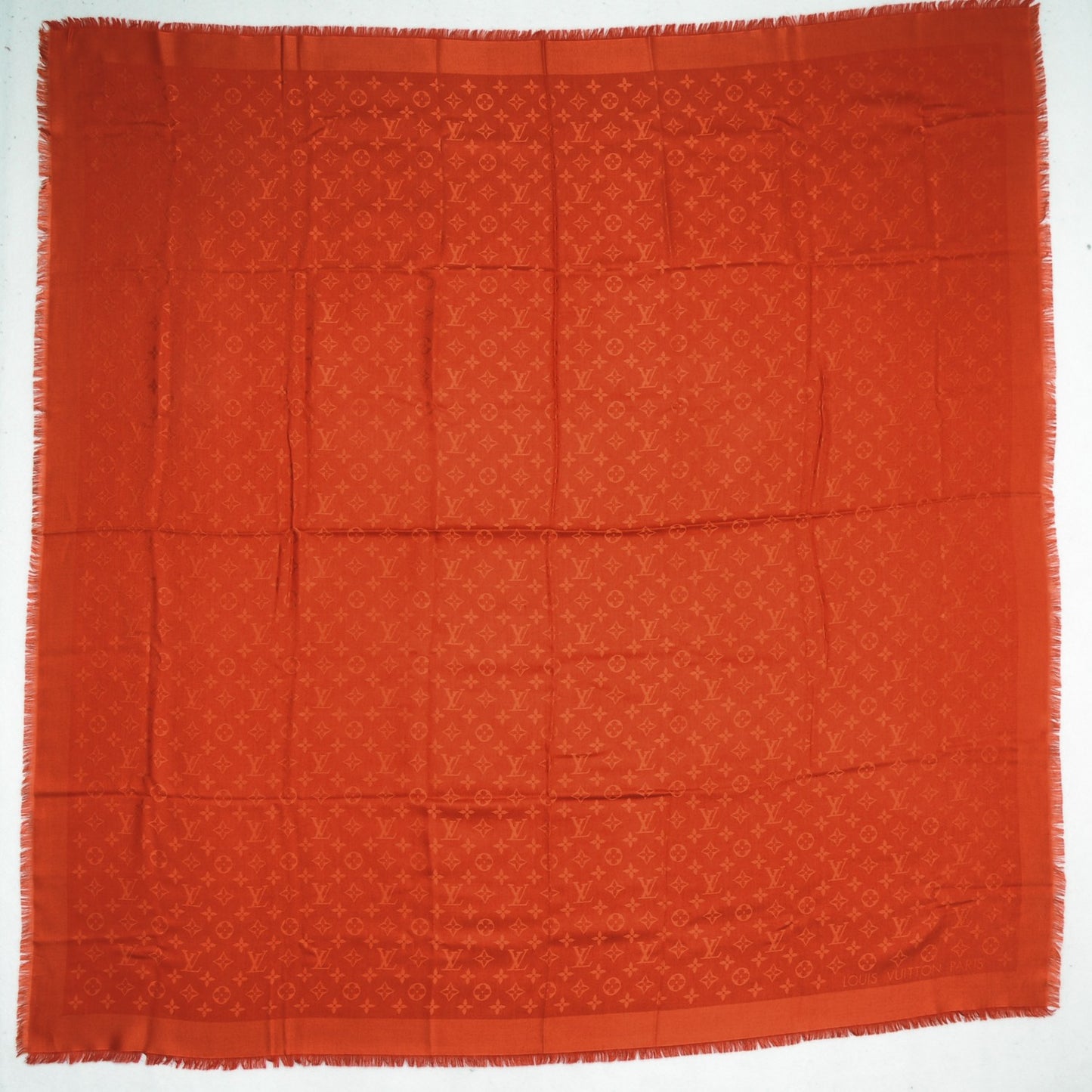 Wool Silk Monogram Shawl Orient