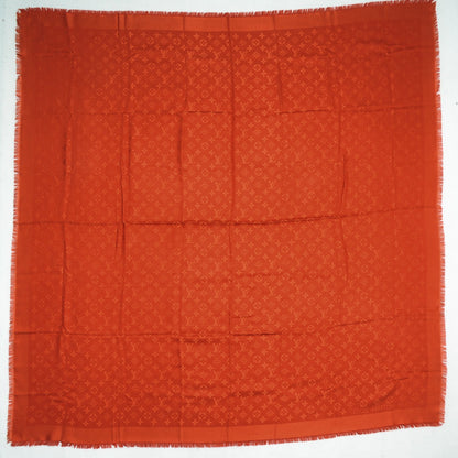 Louis Vuitton Wool Silk Monogram Shawl Orient 3 of 5