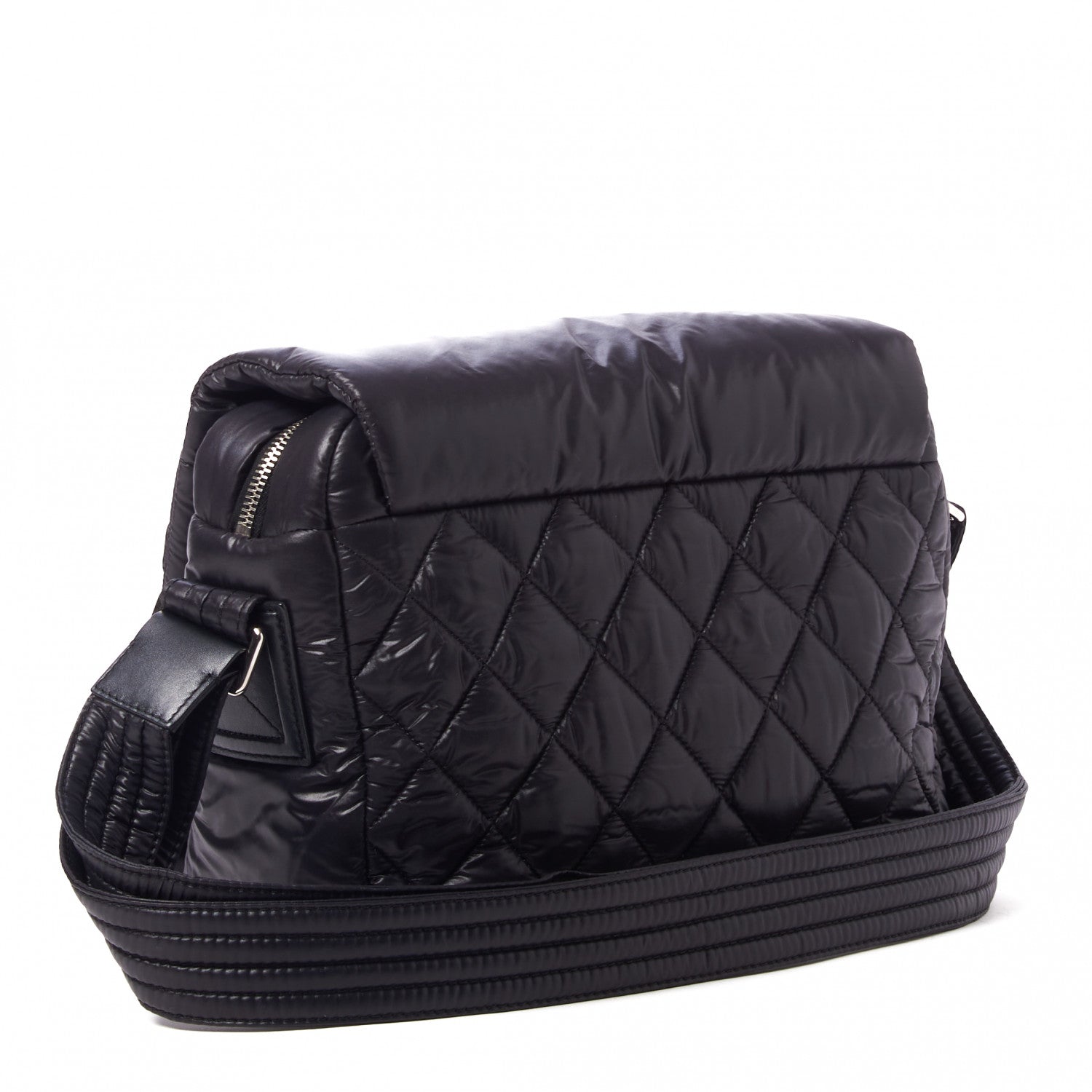 Chanel Nylon Small Coco Cocoon Messenger Bag Black 3 of 9