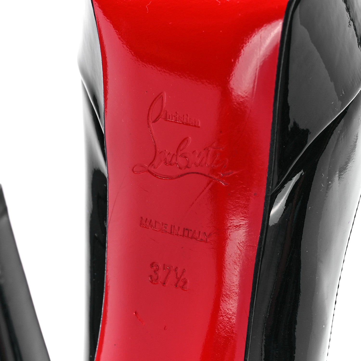 Christian Louboutin Patent Dirditta 130 Platform Pumps 37.5 Black 6 of 7
