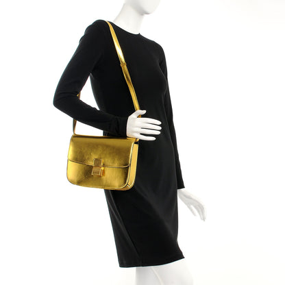 Celine Metallic Box Calfskin Medium Classic Box Flap Bag Gold 2 of 12